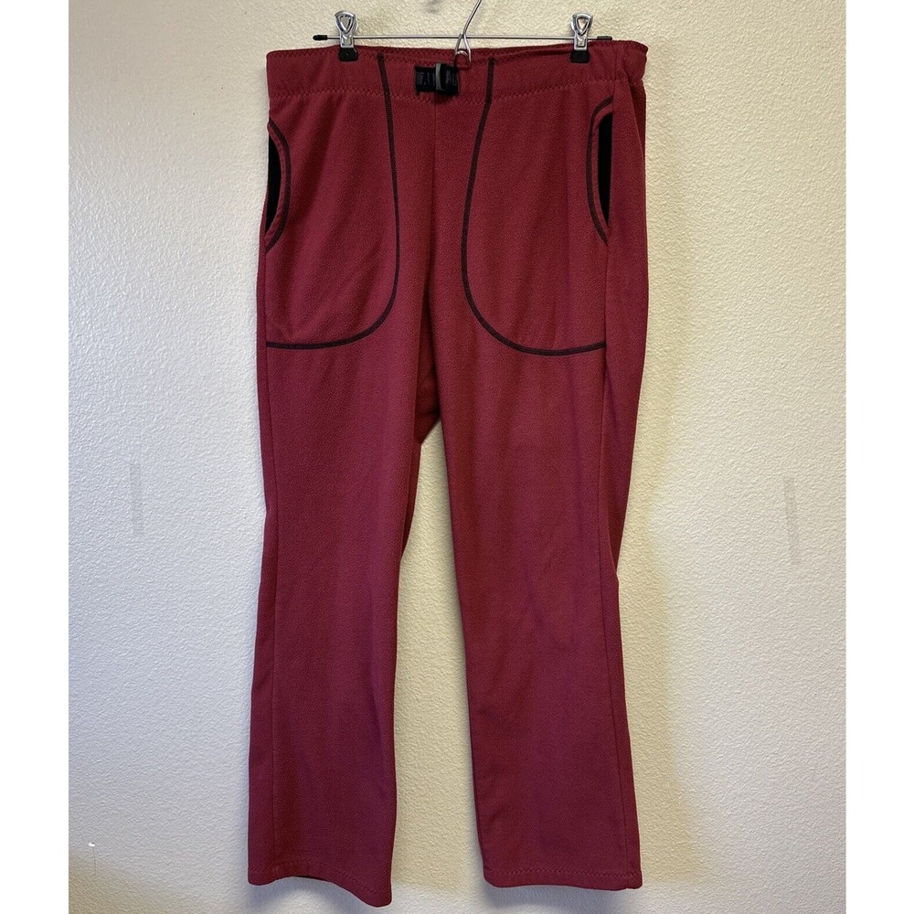 Melanzana Men’s Fleece Pants Medium Red Layer Hike Ski Camp Leadville CO